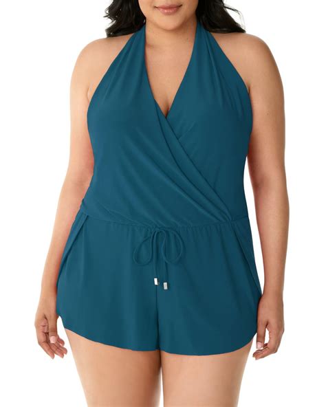 Magicsuit Bianca One Piece Romper Swimsuit In Blue Lyst