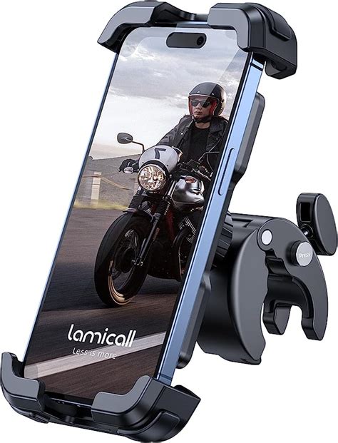 Lamicall Soporte Celular Motocicleta Porta Celular Bicicleta Soporte