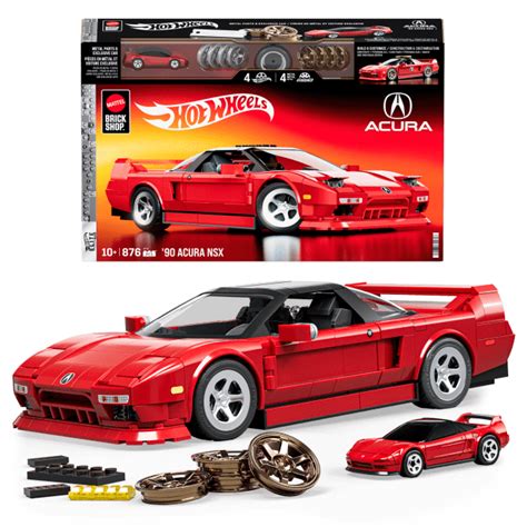 Mattel Brick Shop Hot Wheels Acura NSX Bauspielzeug Teile für Sammler Mattel