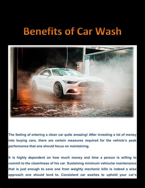 Benefits of Car Wash - Easylives Solutions - Page 1 | Flip PDF Online