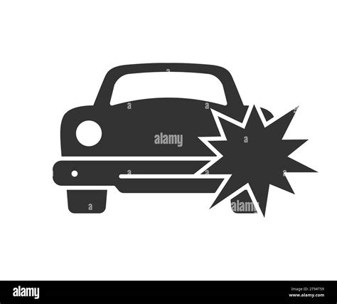 Car Accident Icon Vector Illustration Stock Vector Image Art Alamy