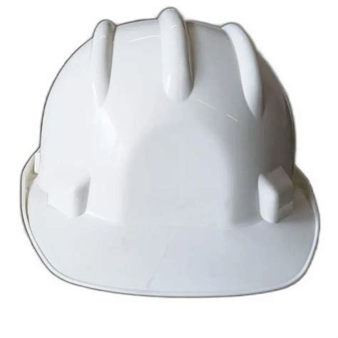 PVC Karam Safety White Helmet For Construction Size Free Size At Rs