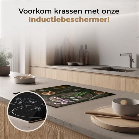 Kitchenyeah Inductie Beschermer X Cm Kruiden Stilleven