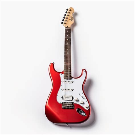 Premium Ai Image Fender Squier Affinity Strat Hss Rw Metallic Red