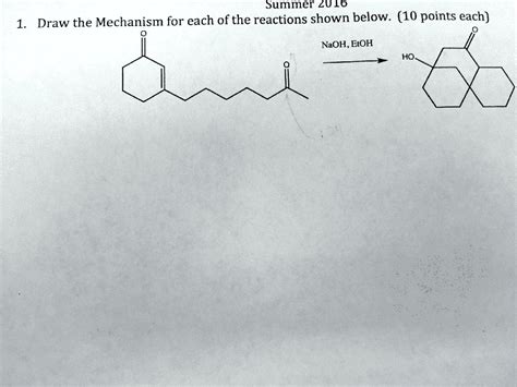 Solved Draw The Mechanism For Each Of The Reactions Shown Below