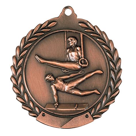 MEDAL M.GYMNAST BRONZE 1.75" - Caldwell Recognition