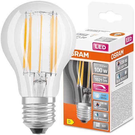 Bec LED Osram E27 A60 11W 4000K Transparent EMAG Ro