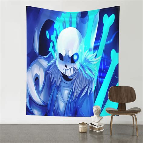 Undertale Sans Wall Tapestry Anime Poster For Bedroom Aesthetics Funny