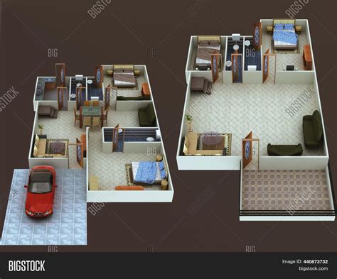 3d Floor Plan Design Image & Photo (Free Trial) | Bigstock