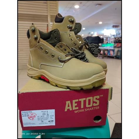 Jual Promo Sepatu Safety Safety Shoes Aetos Model Tungsten Wheat