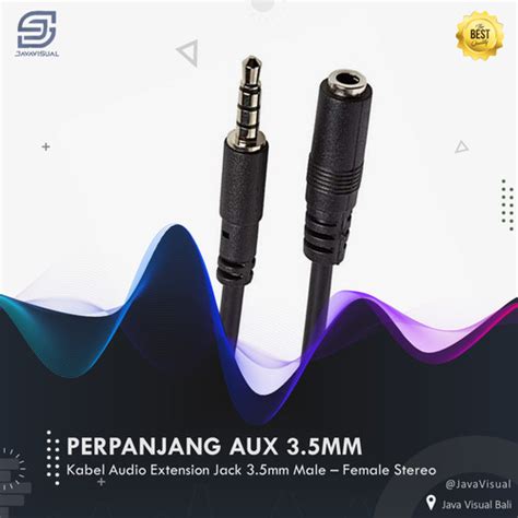 Jual Kabel Audio Extension 10m Kabel Perpanjangan Aux Audio Jack 3