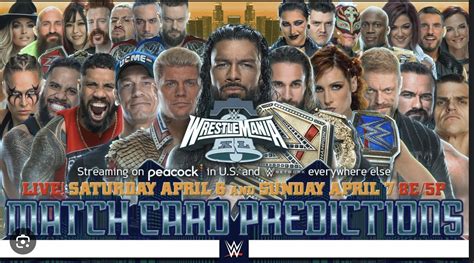 Please share your WrestleMania 40 predictions. It would be better if you exclude most likely ...