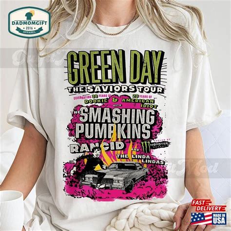 Green Day The Saviors 2024 Tour Shirt T Shirt Unisex Dadmomt