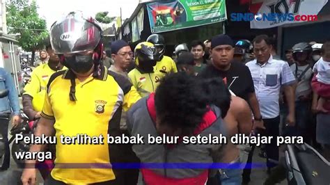 Dihajar Warga Dua Pelaku Jambret Di Palembang Babak Belur Video