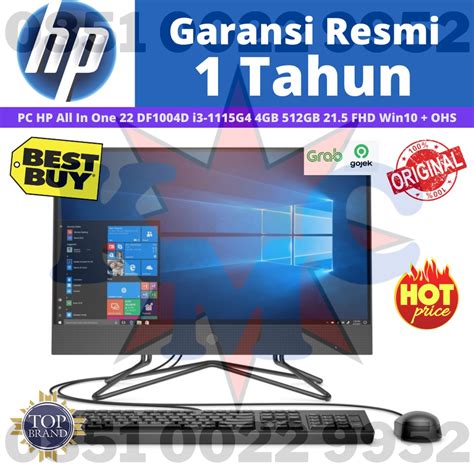 Jual Pc Hp All In One Df D I G Gb Gb Fhd Win