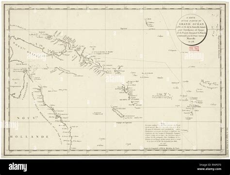 Carte D Une Partie Du Grand Oc An L E Et Se De La Nouvelle Guin E