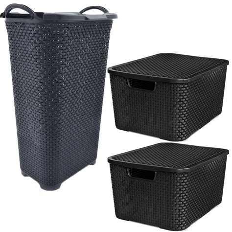 Cesto Organizador Rattan Grande Para Roupas Brinquedos Multiuso 50