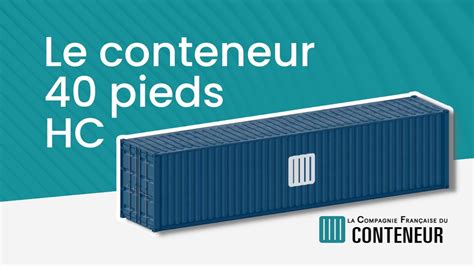 Conteneur Maritime 40 Pieds High Cube Neuf CFC YouTube