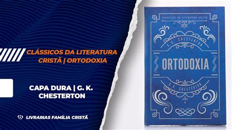 Cl Ssicos Da Literatura Crist Ortodoxia Capa Dura G K