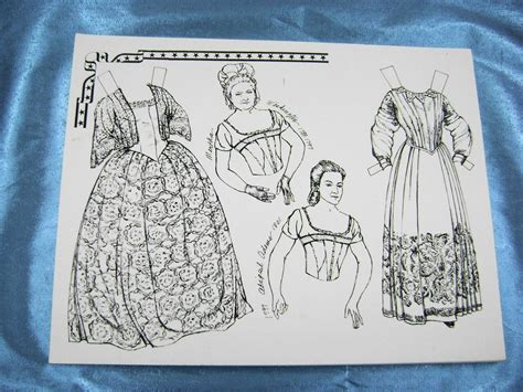 Vtg Paper Doll Convention 1990s First Ladies Art Sandra Vanderpool