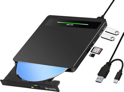 NOLYTH External Blu-ray Drive USB Type C Bluray DVD Burner,, 41% OFF