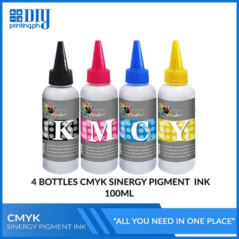 ITech Sinergy Pigment Ink Available In 6 Colors CYMK LC LM 100ml