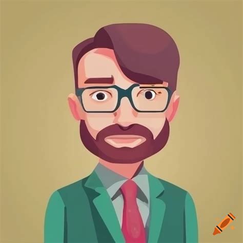 Infographics style illustration of a male prototyping teacher on Craiyon