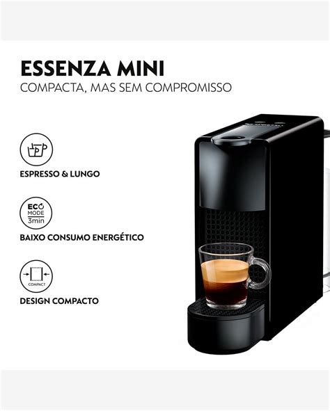 Riachuelo Cafeteira Nespresso Essenza Mini Preta V C Psulas