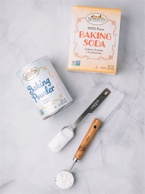 Baking Soda vs. Baking Powder (and are they interchangeable)
