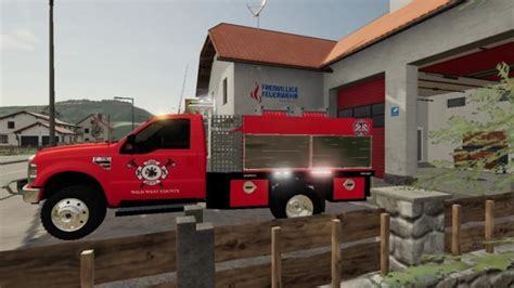 Fs American Fire Truck V Trucks Mod F R Farming Simulator