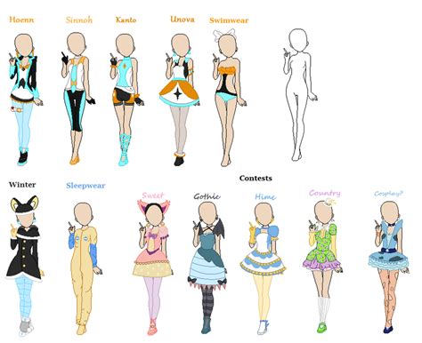 Oc Outfits By Iohimesama On Deviantart