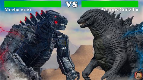 New Mechagodzilla Vs Titanus Godzilla Fight With Healthbars Roblox 4K