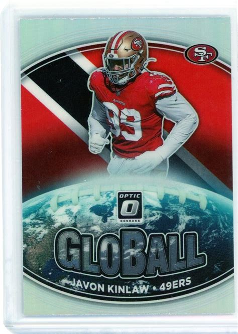 2021 Panini Donruss Optic Javon Kinlaw Holo Prizm Globall GB 5 49ers