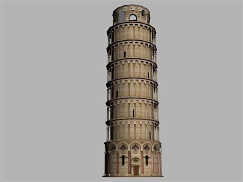 Leaning Tower Pisa 3d Model