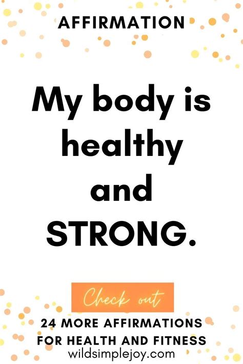 26 Positive Health Affirmations For Fitness And Wellness Health