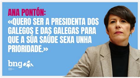 Pontón Quero ser a presidenta dos galegos e das galegas para que a