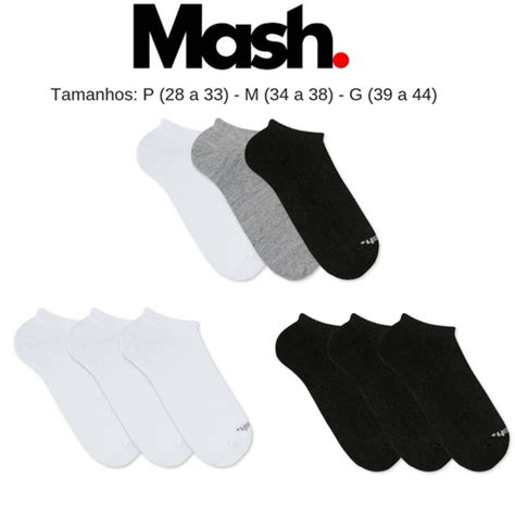 Kit 12 Par De Meias Soquete Sapatinha Mash Feminina E Masculina