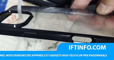 IFTINFO Une fuite sur létui de liPhone 16 Pro montre le bouton de