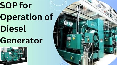 Sop For Operation Of Diesel Generator En 26 Flair Pharma The