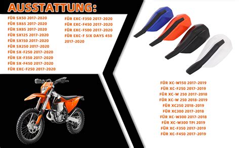 Handguards Handguards Motorrad Handschutz Motorrad Universal F R Mm