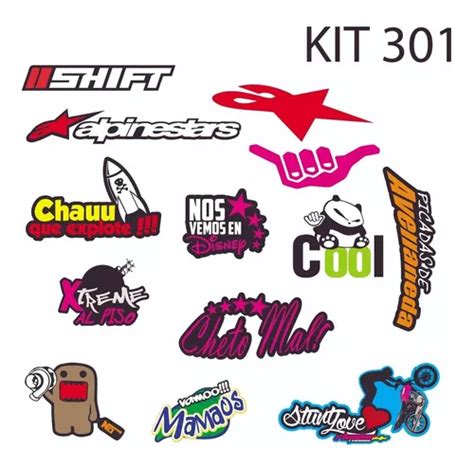 Kit Calcos Jdm Stunt Love Motos Autos Stickers En Venta En