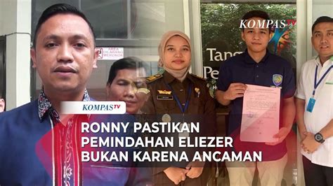 Ronny Talapessy Tepis Rumor Eliezer Kembali Ke Rutan Bareskrim Karena