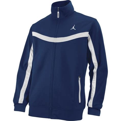 Nike Air Jordan Mens Basketball Warm Uptrack Jacket Bluewhite Sz L