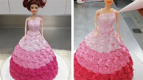 How To Make Barbie Doll Cake Barbie Doll Cake Kaise Banate Barbie