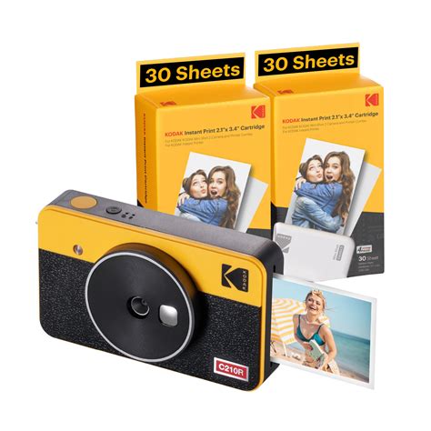 KODAK Mini Shot 2 Retro 4PASS 2 In 1 Instant Camera And Photo Printer