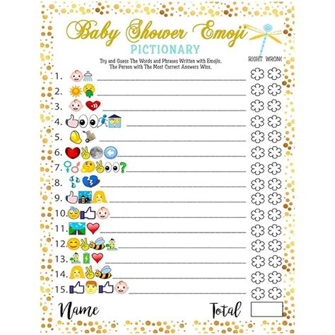 Free Printable Baby Movie Emoji Pictionary Quiz With Answer 40 Off