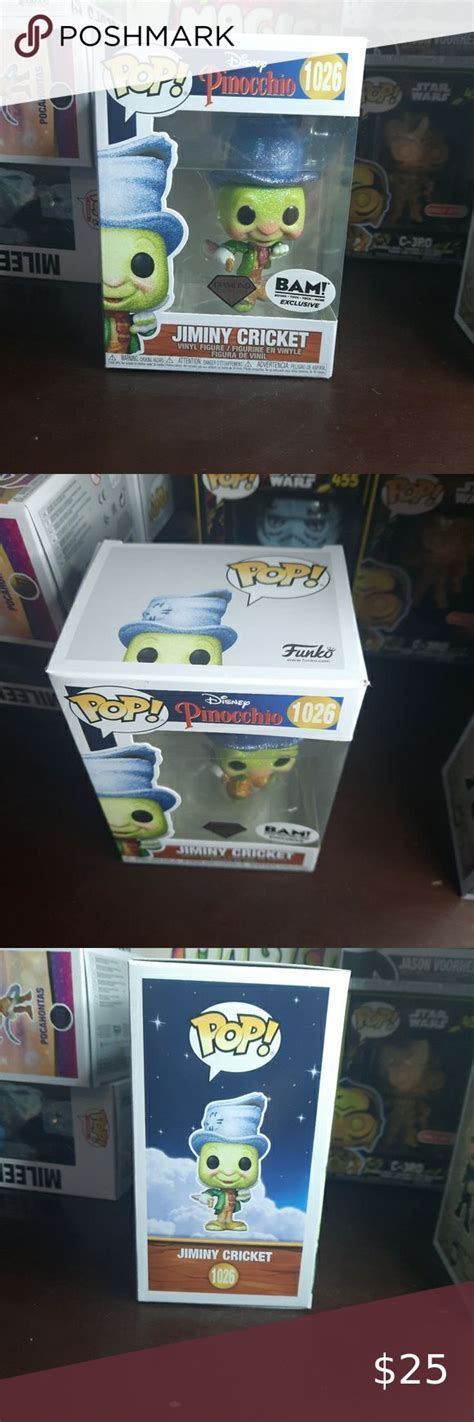 Diamond Jiminy Cricket Funko Pop 1026 BAM EXC Jiminy Cricket Funko