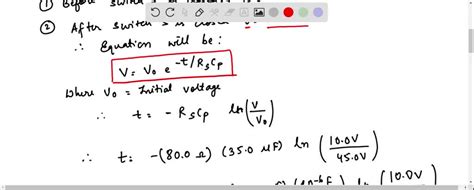 Solved In The Circuit Shown In Fig E Both Capacitors Are