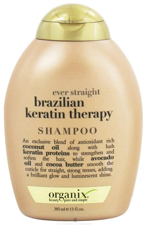 Amazon Organix Ever Straight Shampoo Brazilian Keratin Therapy