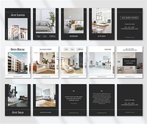 50 Real Estate Instagram Templates Canva Realtor Marketing Etsy Free